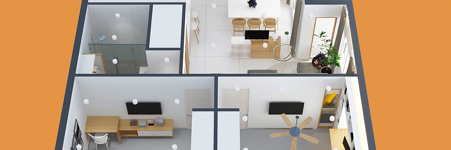 NỘI THẤT CĂN HỘ 80M2, PHONG CÁCH THÔNG THOÁNG, TRẮNG SÁNG