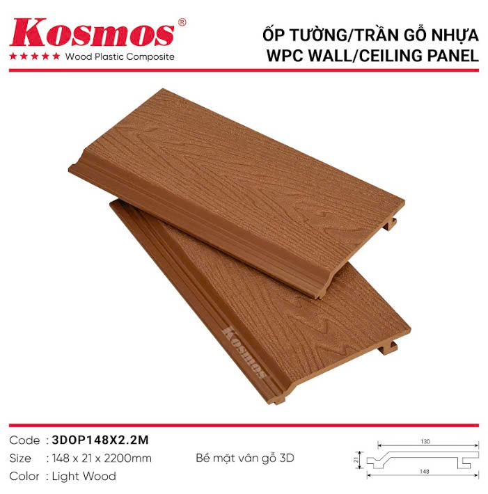 3DOP148x2.2M tấm ốp nhựa Kosmos