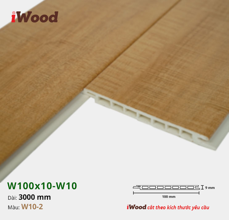 TẤM ỐP IWOOD HÈM V W10-2