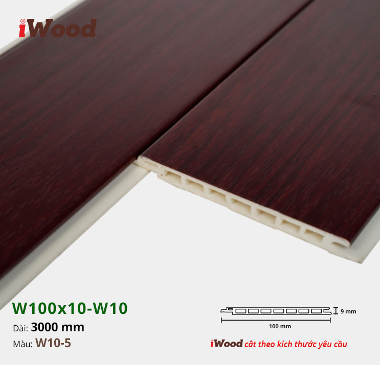 TẤM ỐP IWOOD HÈM V W10-5