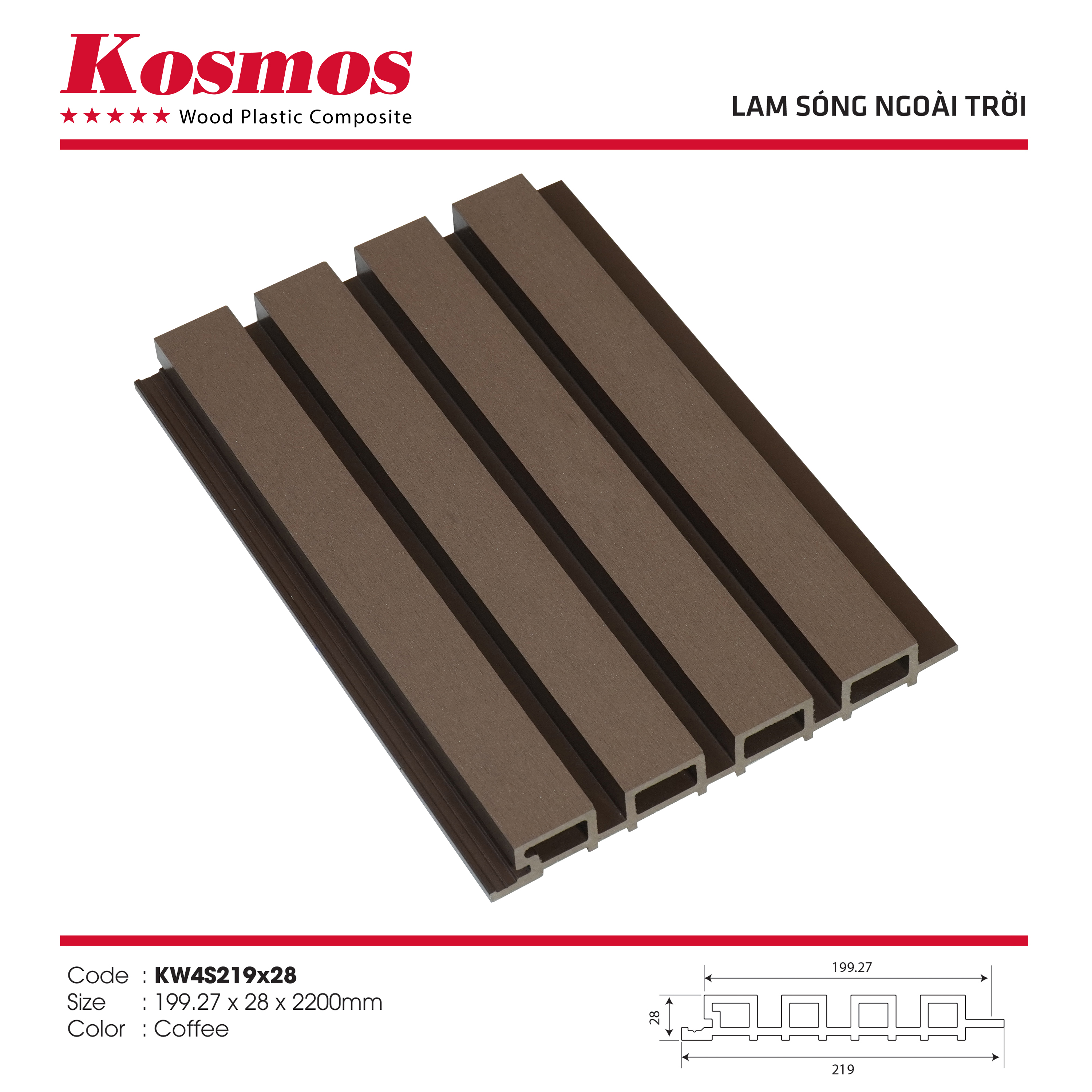 Lam sóng ngoài trời kosmos