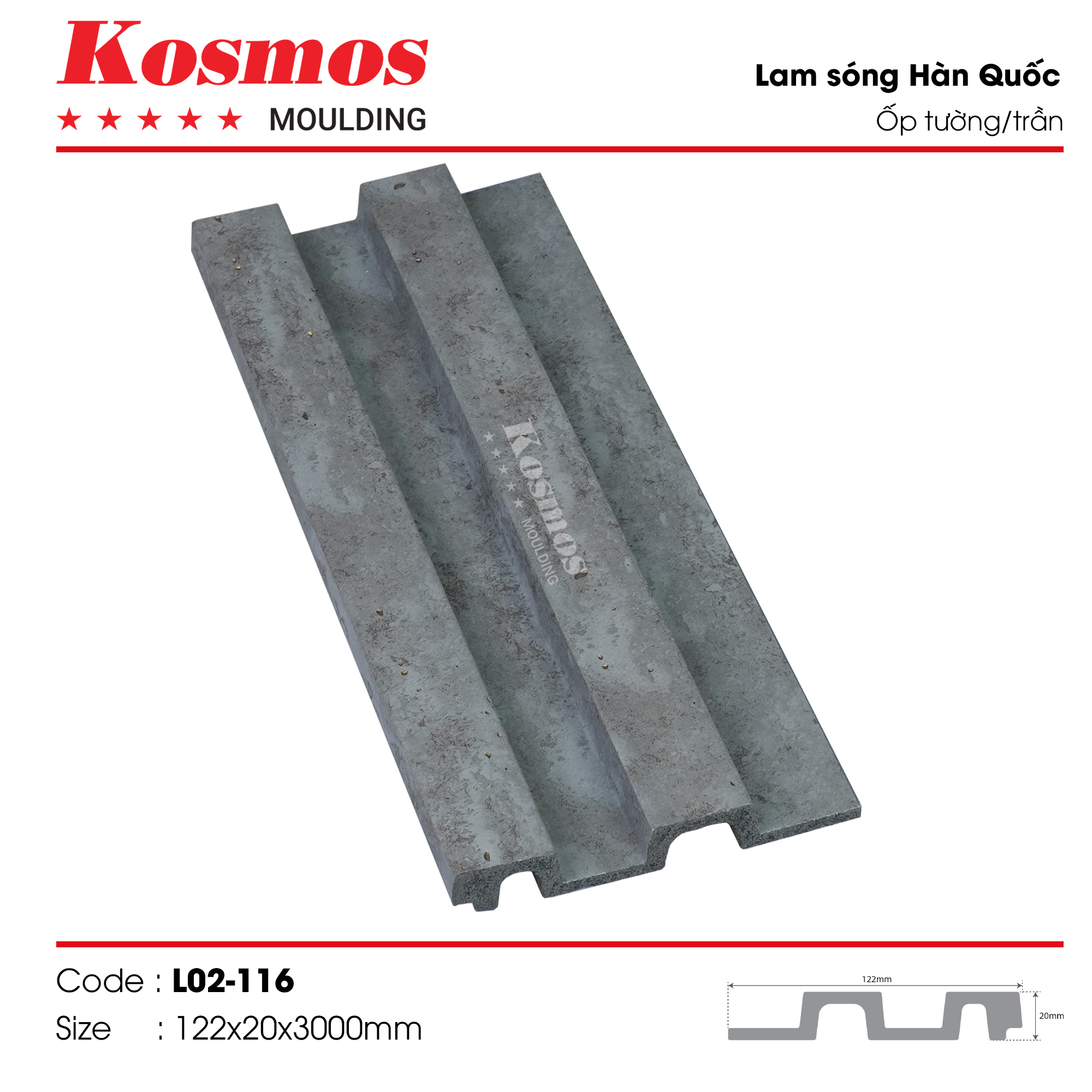 L02-116 LAM SÓNG HÀN QUỐC
