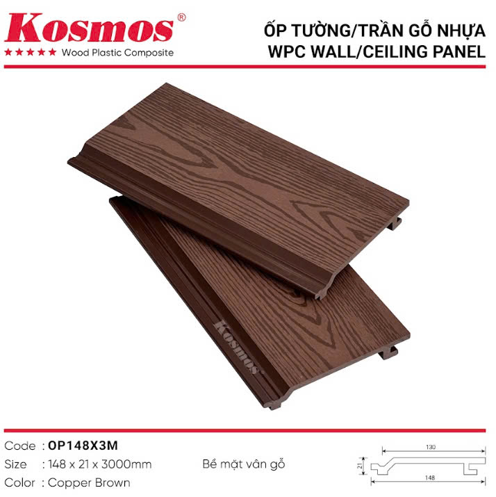 OP 148X3M TẤM ỐP NHỰA KOSMOS