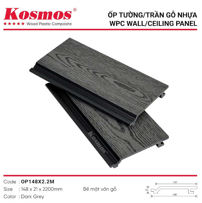 OP148 x 2.2m TẤM ỐP NHỰA KOSMOS