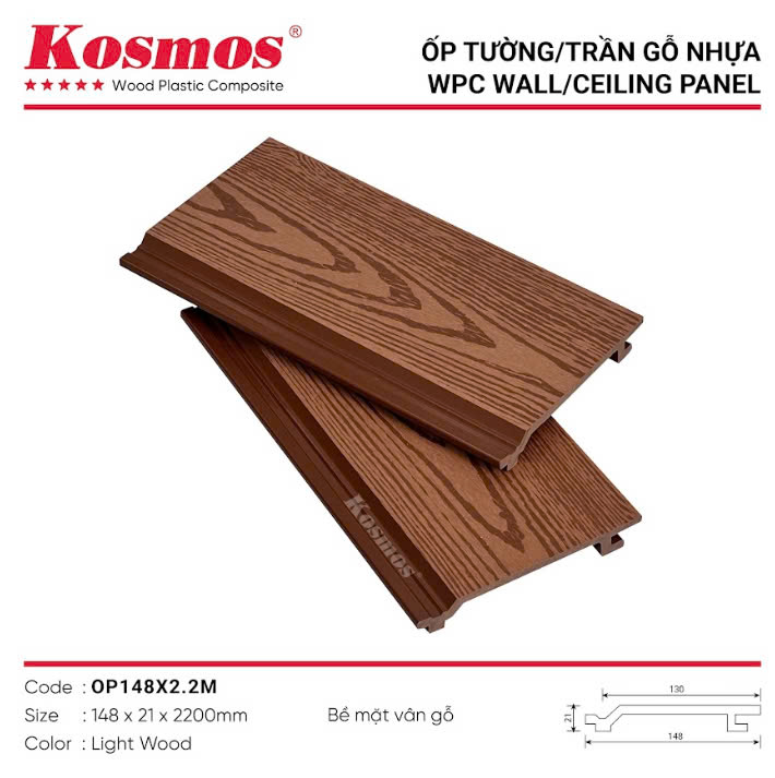 OP148X2.2m TẤM ỐP NHỰA KOSMOS