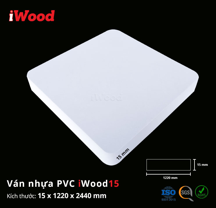 Ván nhựa PVC IWOODV 15MM
