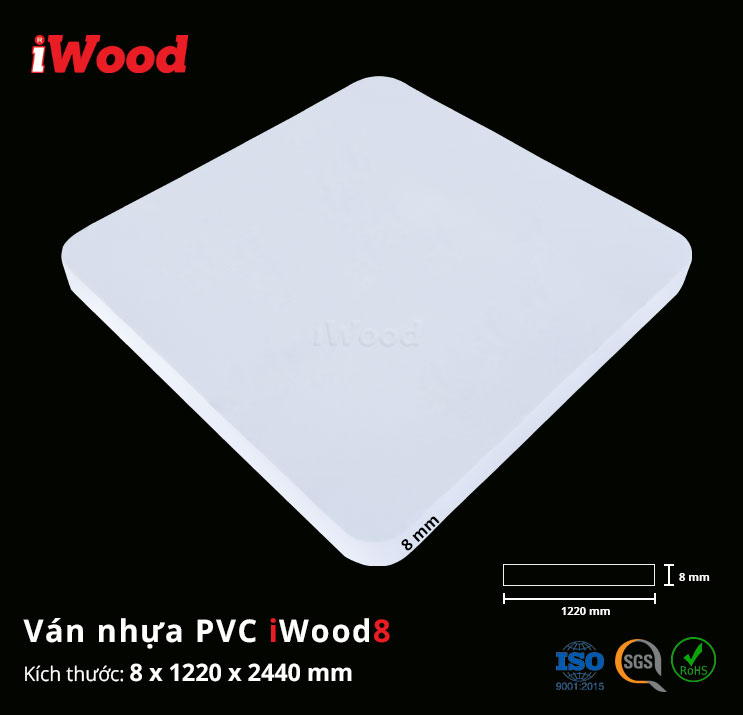 Ván nhựa PVC IWOOD 8MM