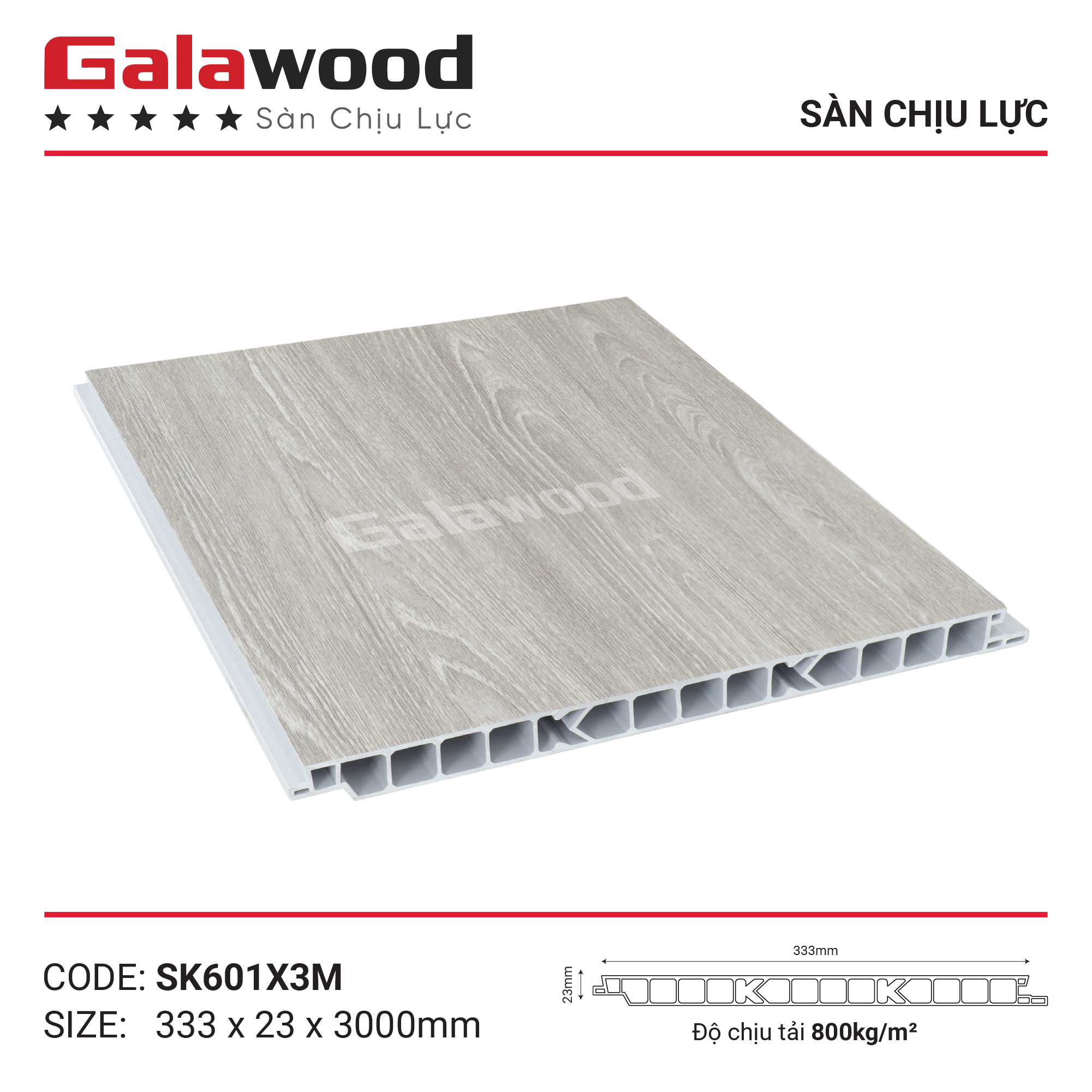SK601X3M - SK601X3M5 -  SK601X4M SÀN NHỰA CHỊU LỰC KHUÔN CHỮ K
