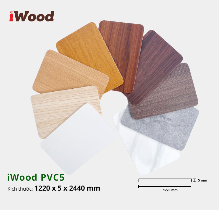 TẤM ỐP PVC IWOOD PVC5-22