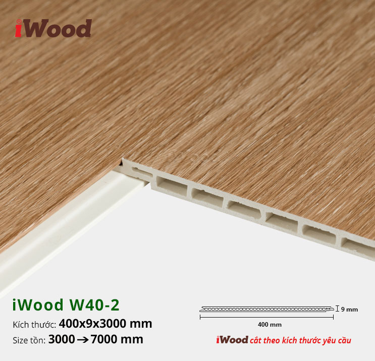 TẤM ỐP NANO IWOOD W40-2