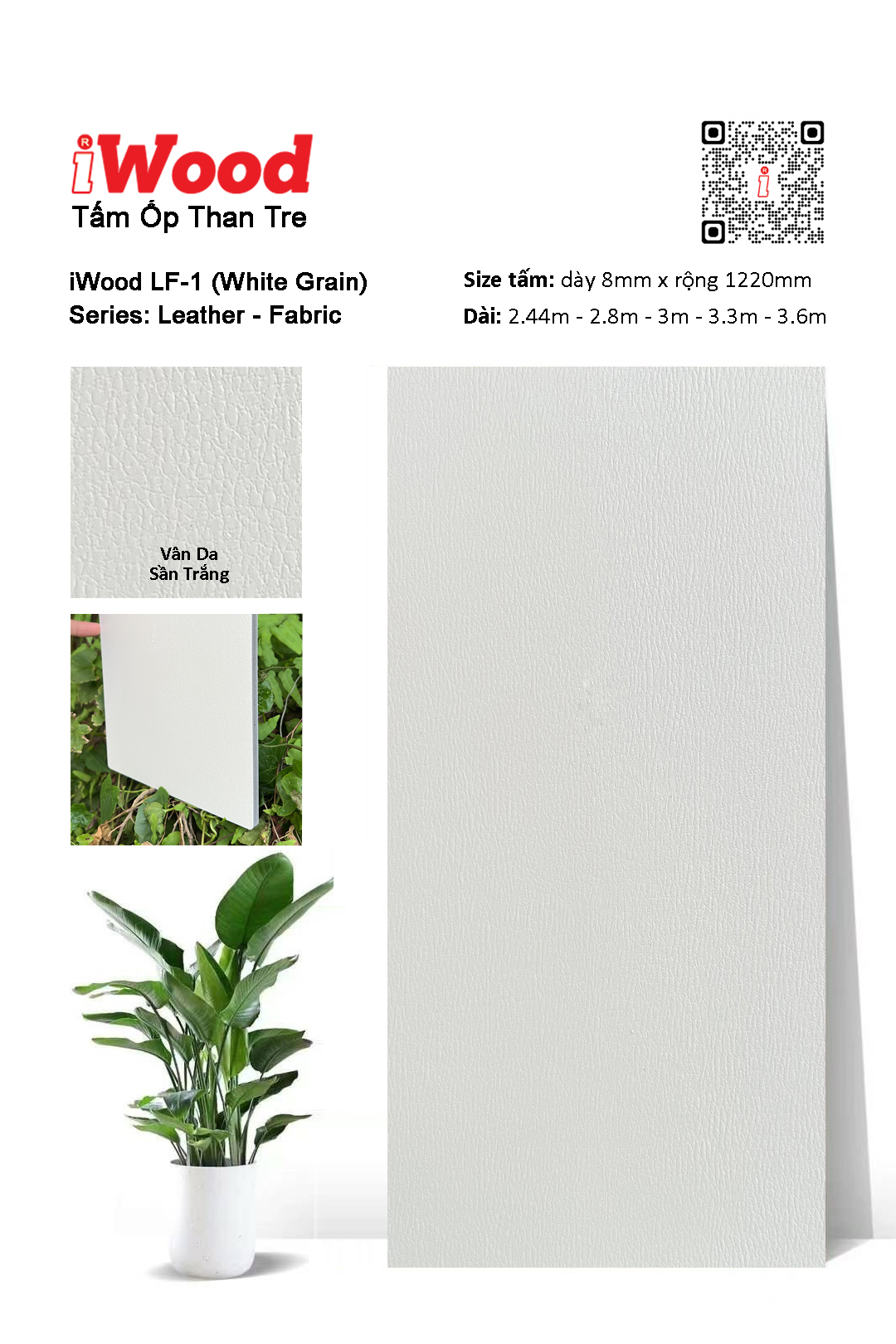 Tấm ốp than tre iWood LF-1