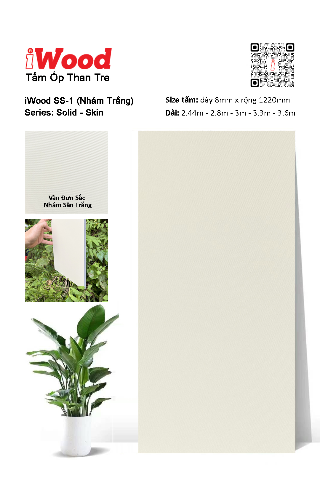 Tấm ốp than tre iWood SS-1
