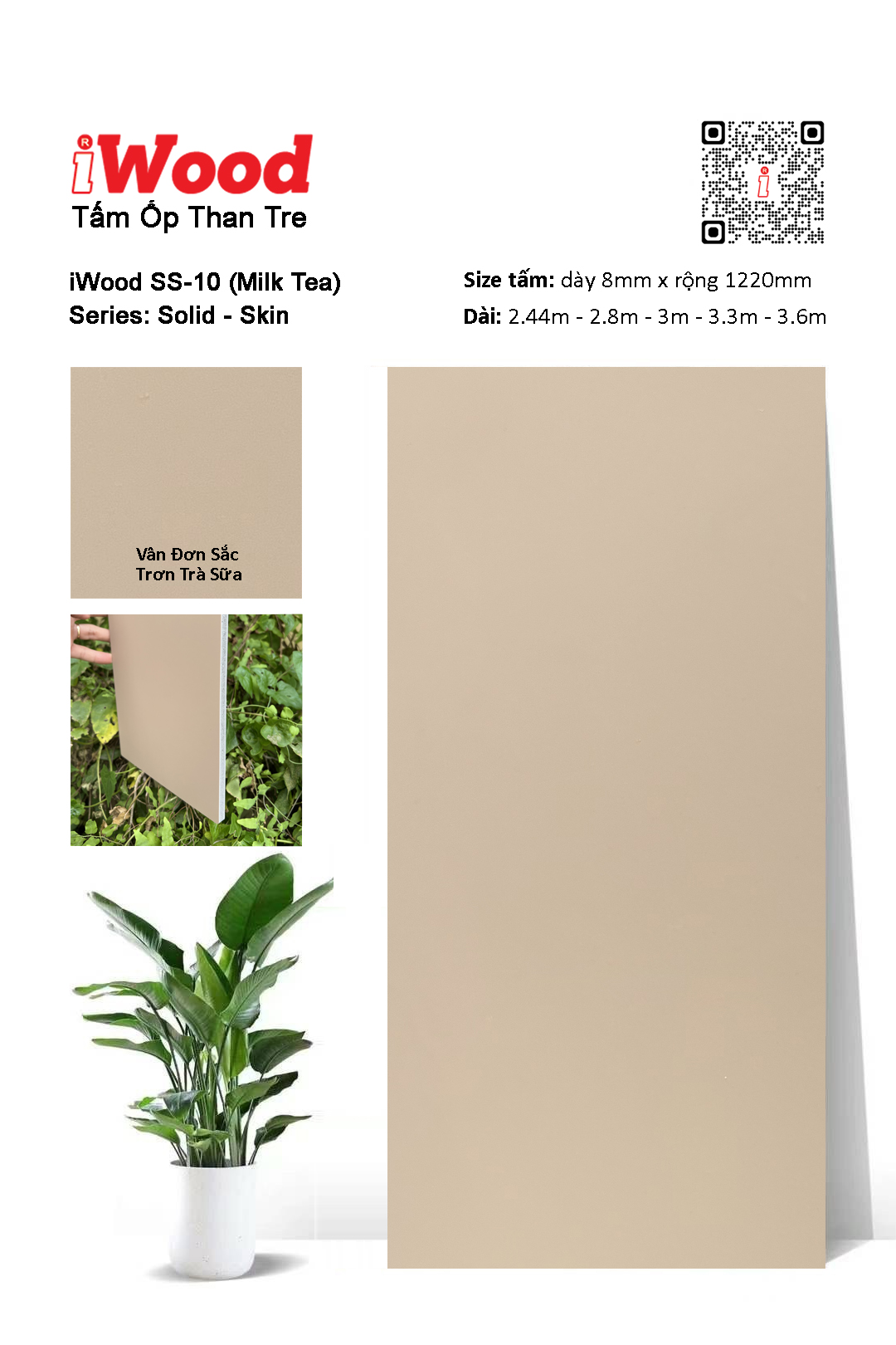 TẤM ỐP THAN TRE IWOOD SS-10