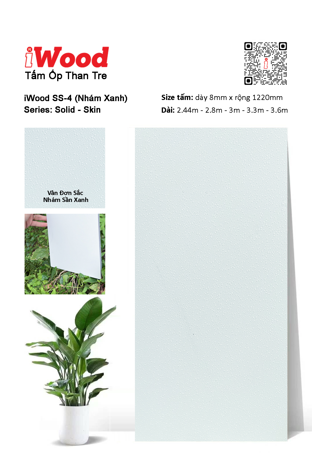 TẤM ỐP THAN TRE IWOOD SS-4