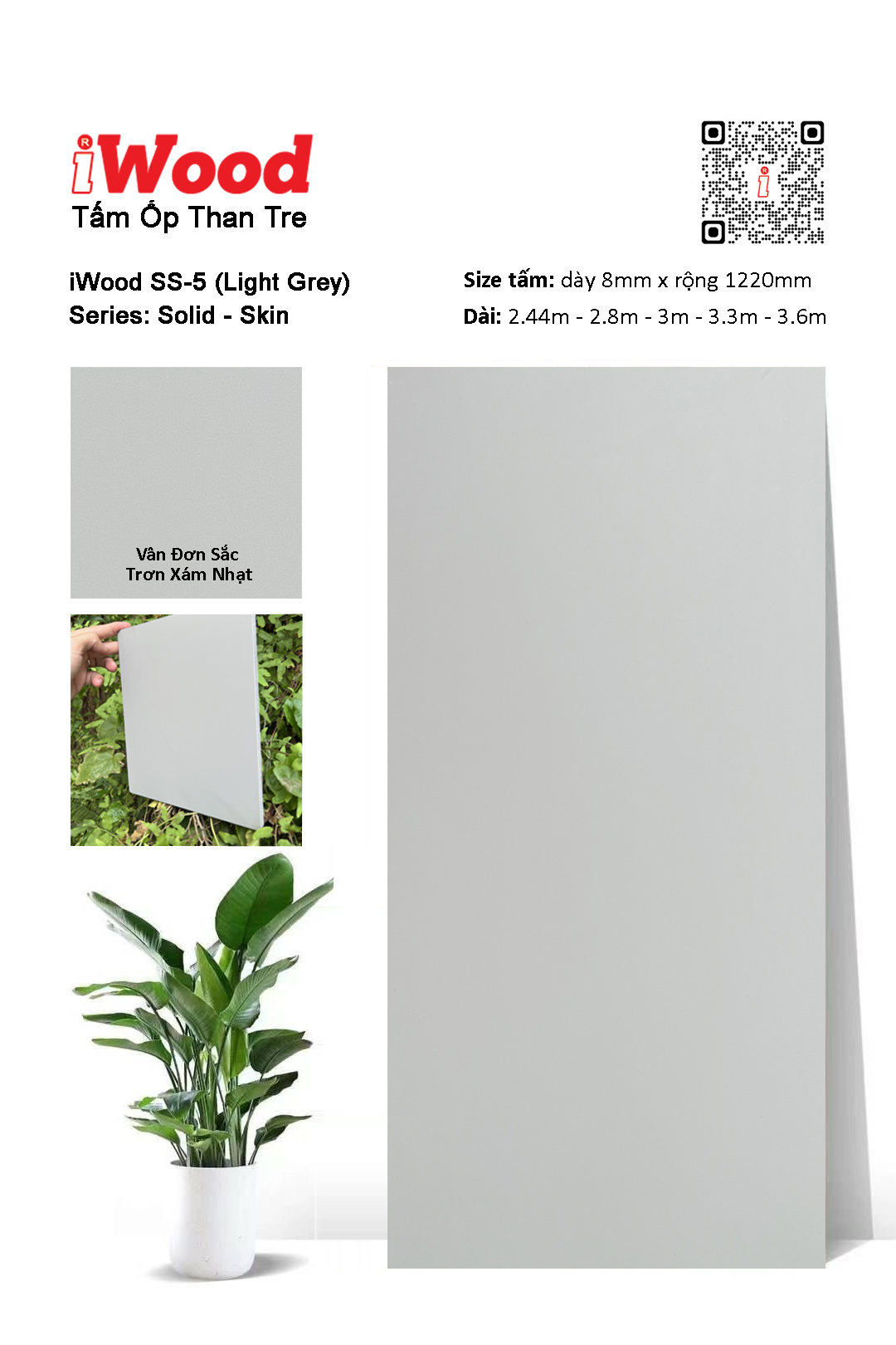 TẤM ỐP THAN TRE IWOOD SS-5