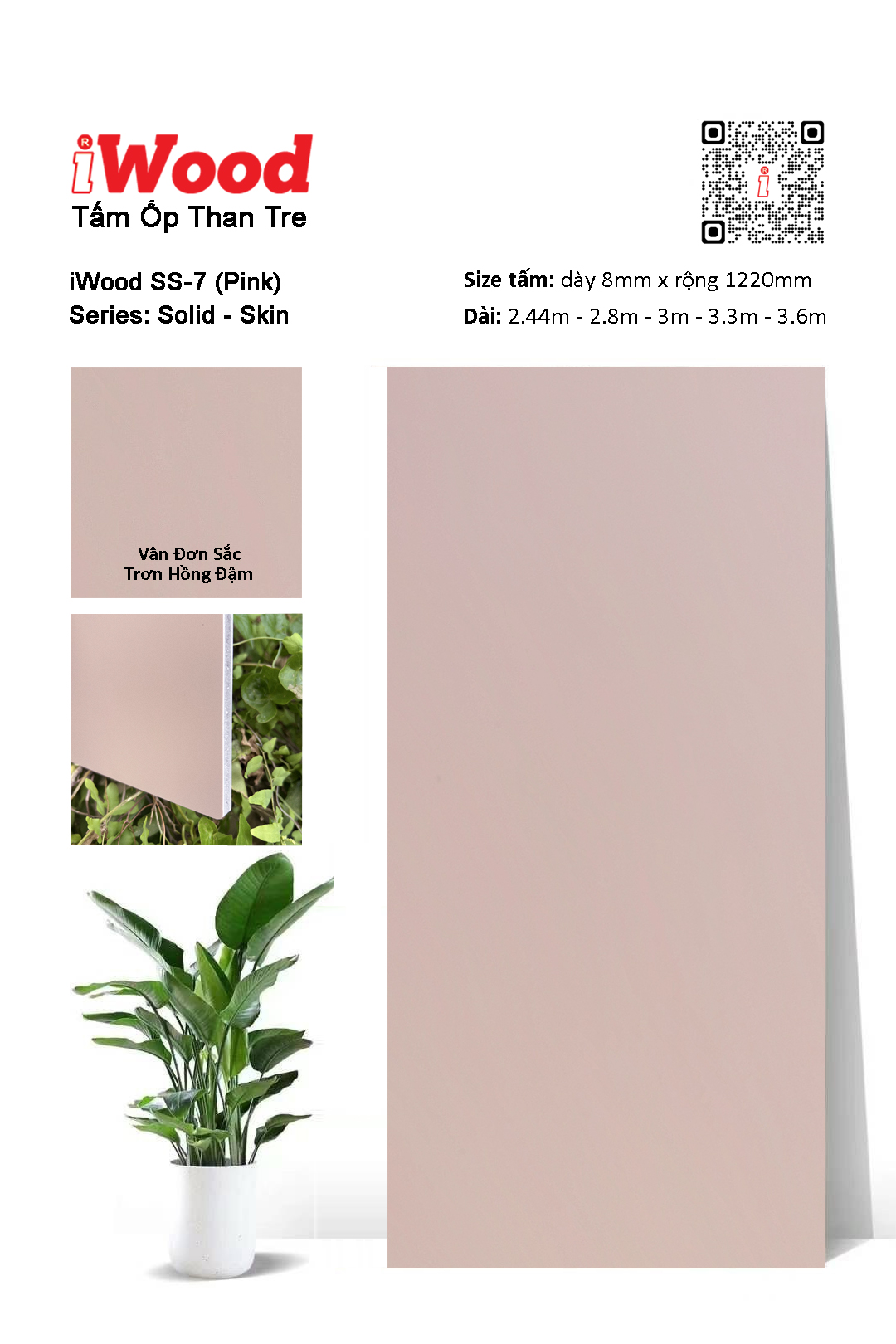 TẤM ỐP THAN TRE IWOOD SS-7