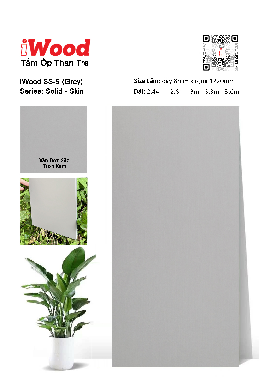 TẤM ỐP THAN TRE IWOOD SS-9