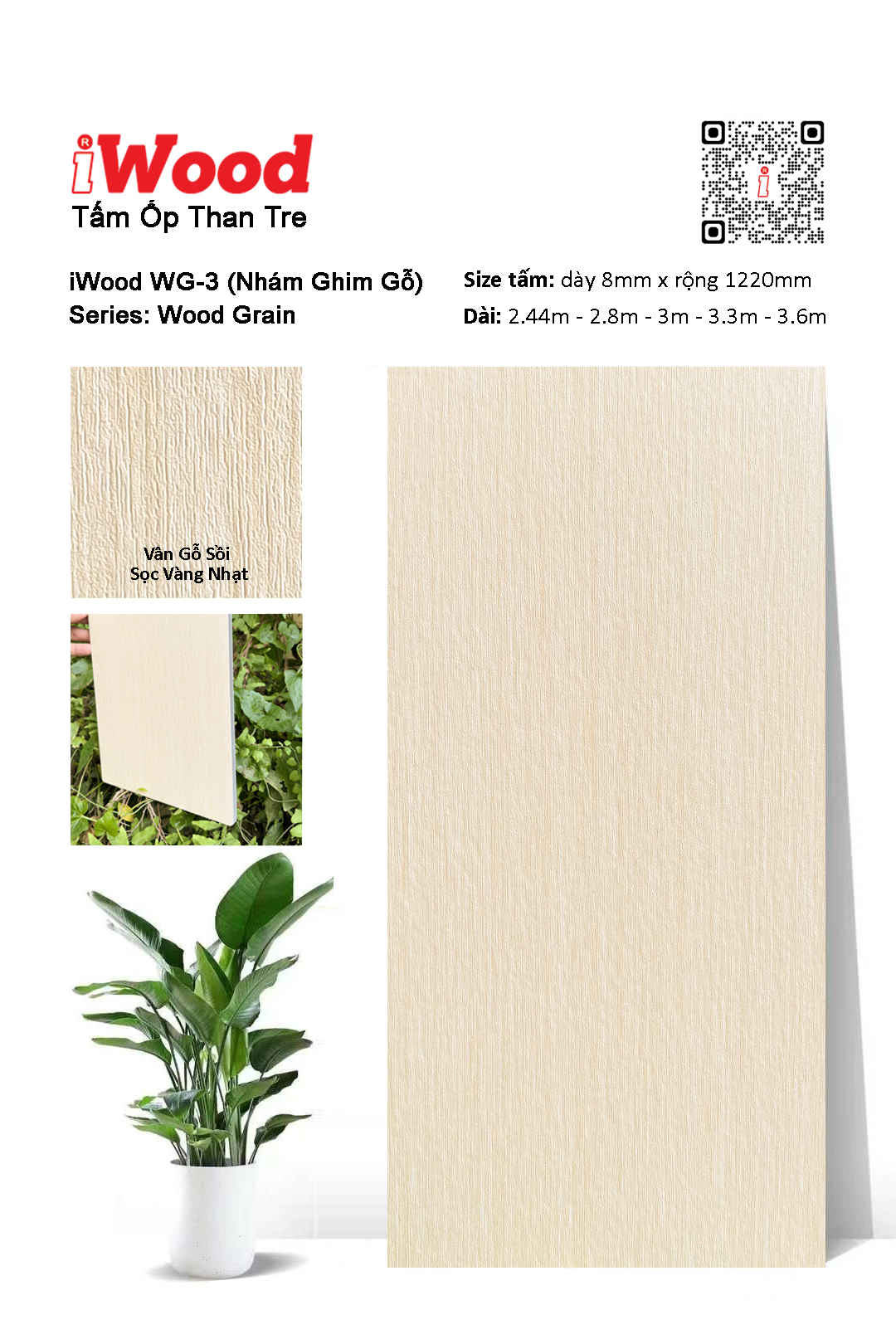 TẤM ỐP THAN TRE IWOOD WG-3