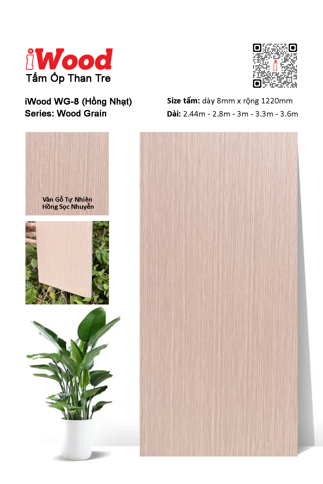 TẤM ỐP THAN TRE IWOOD WG-8
