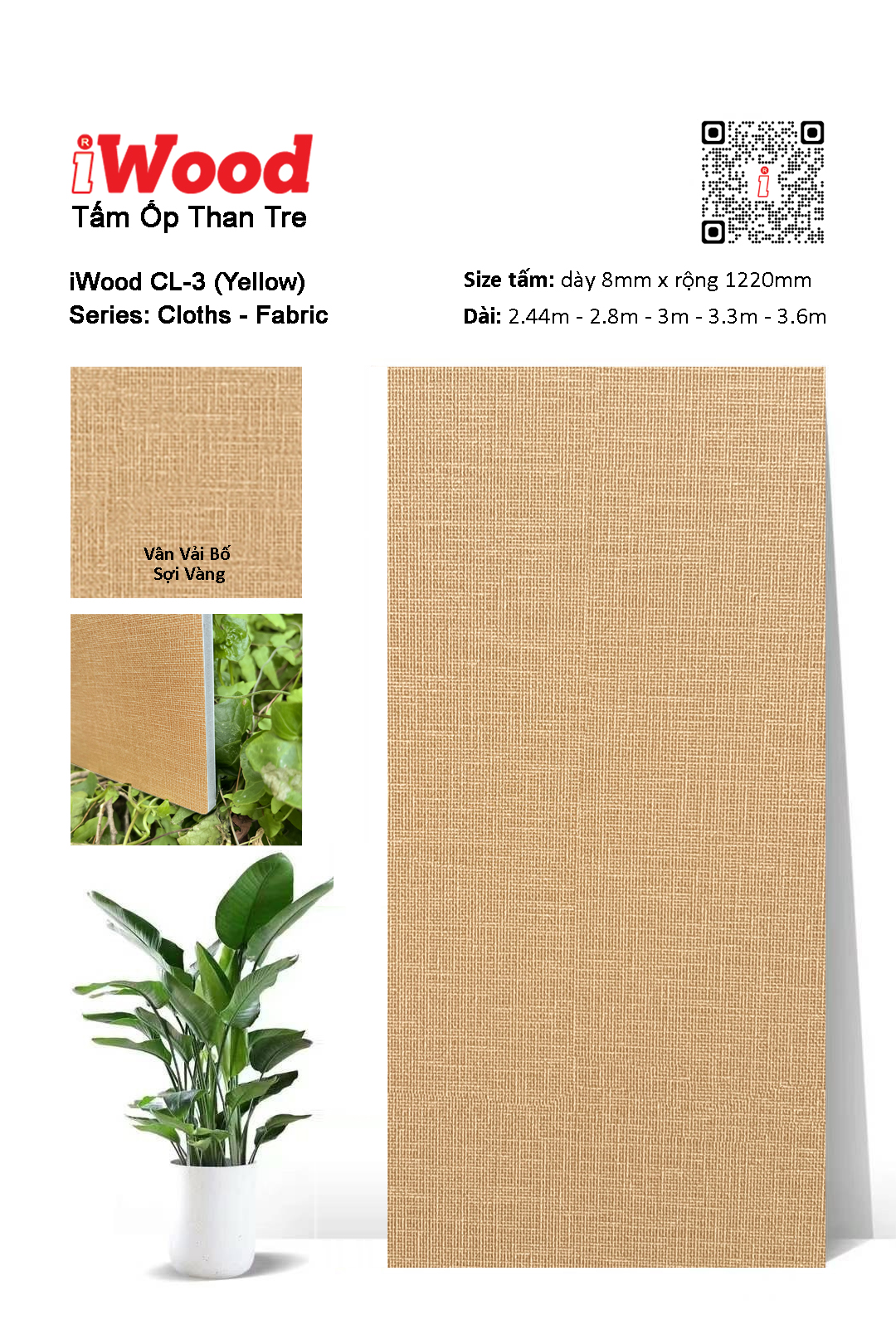 TẤM ỐP THAN TRE IWOOD CL-3